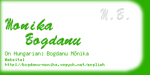 monika bogdanu business card