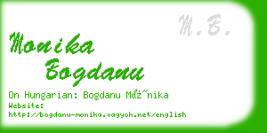 monika bogdanu business card